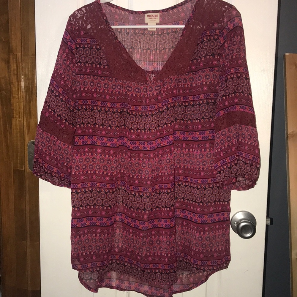 Colorful tunic, comfy, Large, EUC
